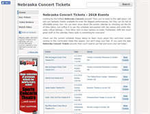 Tablet Screenshot of nebraskaconcerttickets.com
